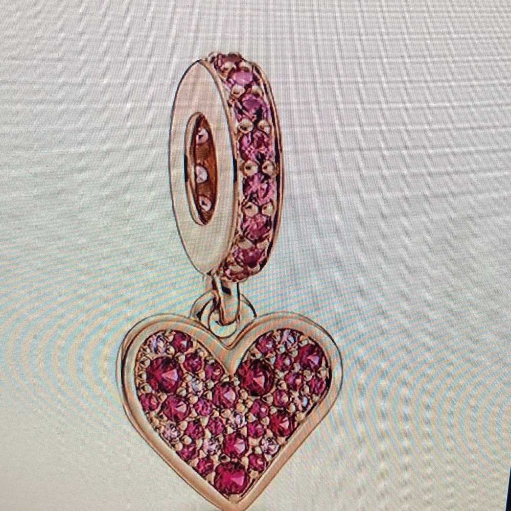 Pandora Pink Heart Charm Bracelet
